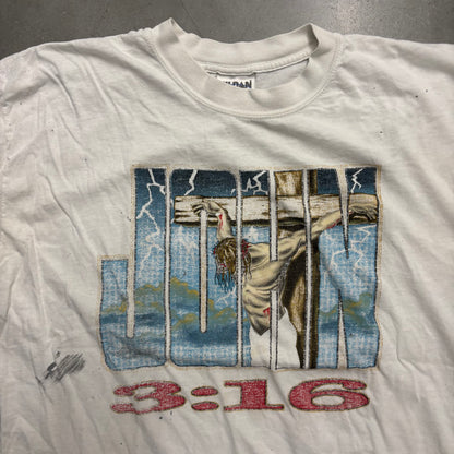 Vintage 90s “John 3:16” Jesus Tee