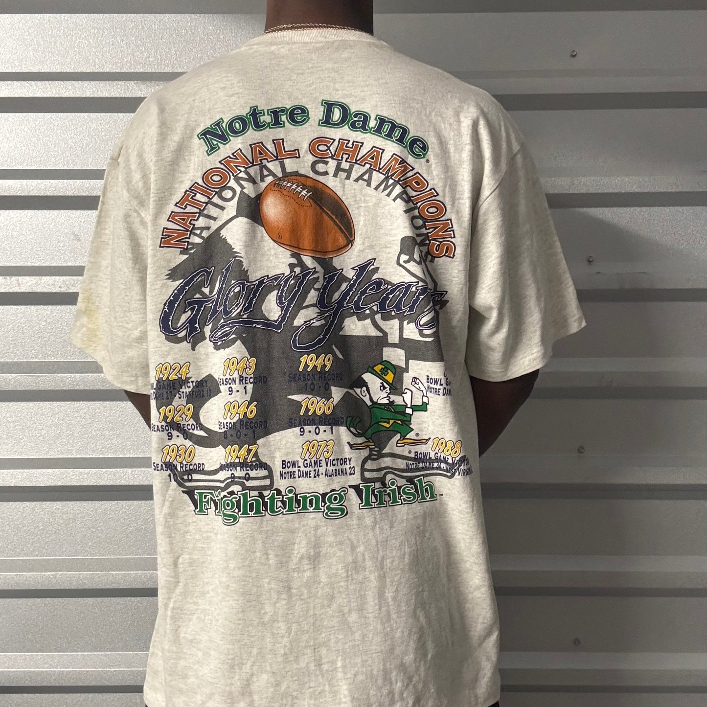 Vintage 90s Notre Dame National Championships Tee