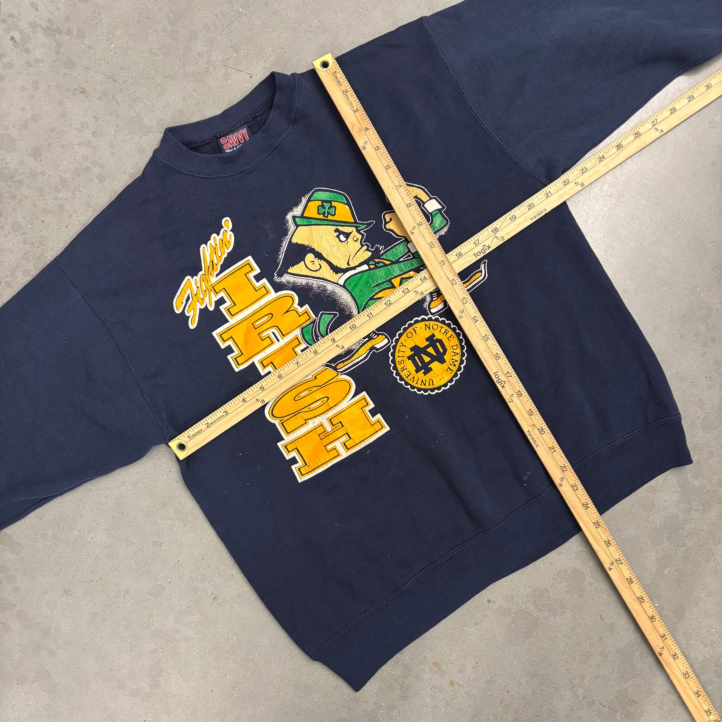 Vintage 90s Notre Dame Fighting Irish Crewneck