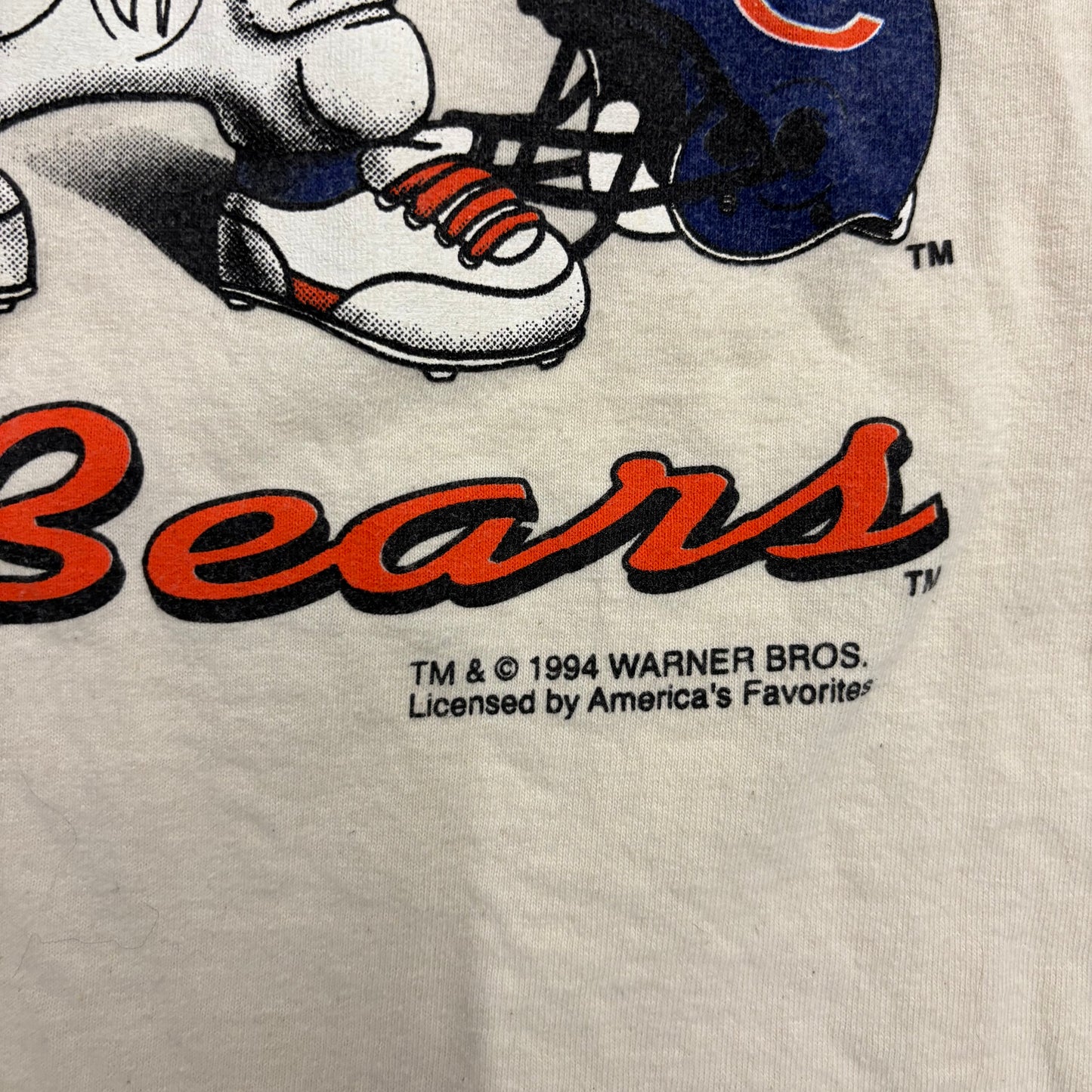 Vintage 94’ Chicago Bears Looney Tunes Tee