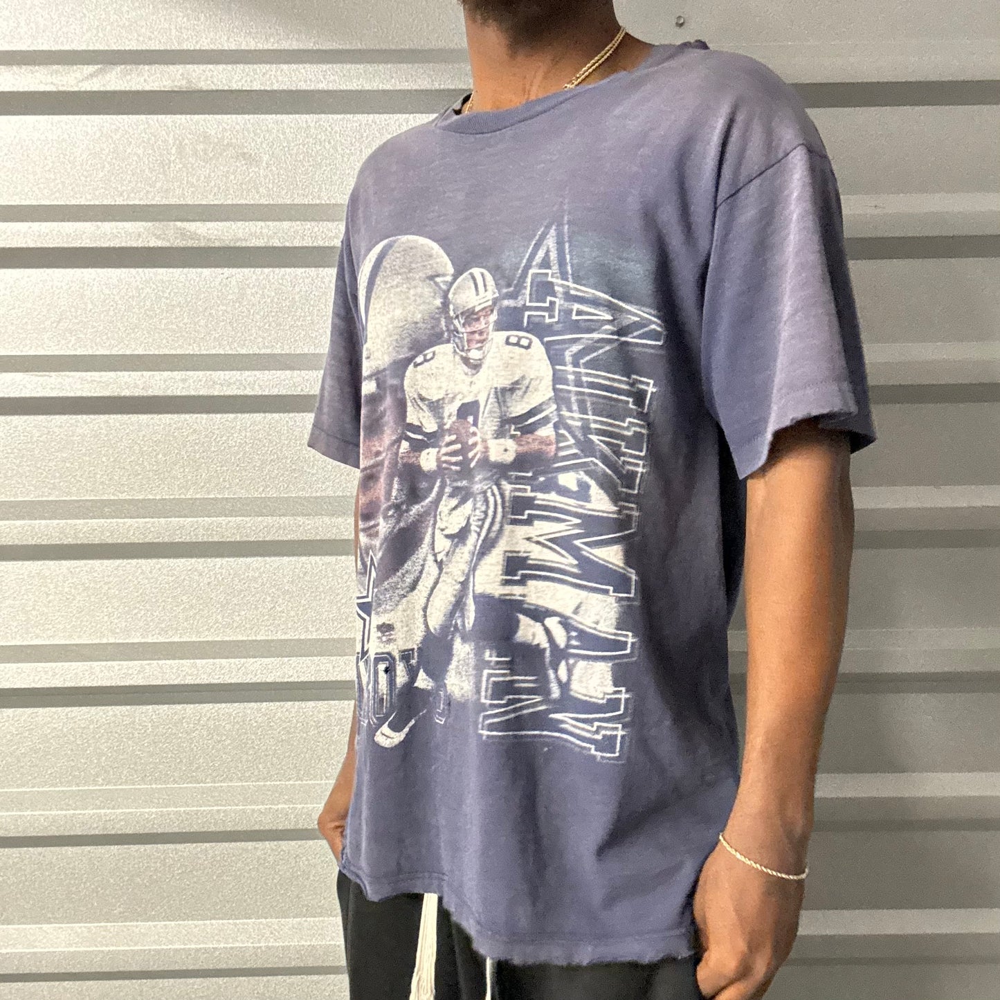 Vintage 90s Dallas Cowboys Troy Aikman Player Tee