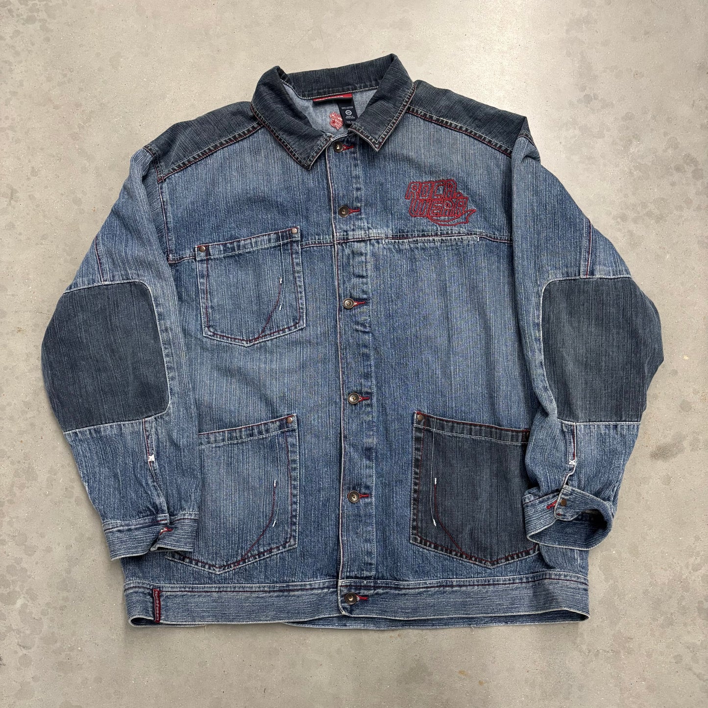 Y2K Rocawear Two Tone Denim Chore Jacket