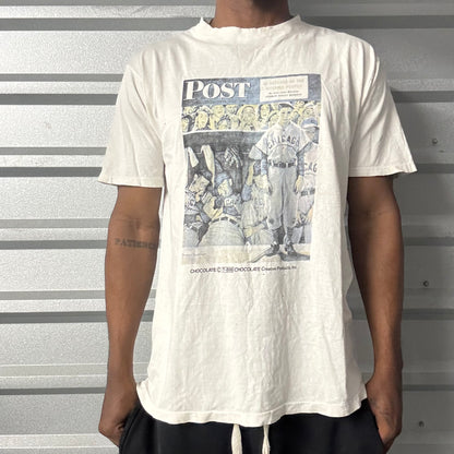 Vintage 90s Norman Rockwell Post Baseball Tee