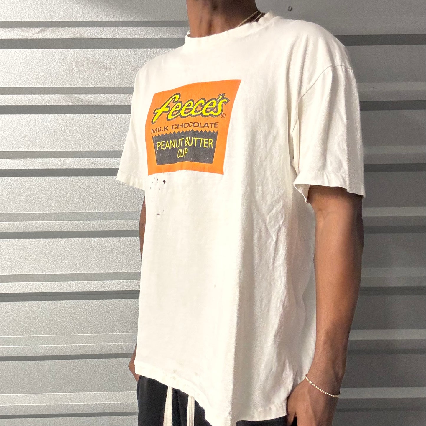 Vintage 90s Feeces Cup Parody Tee