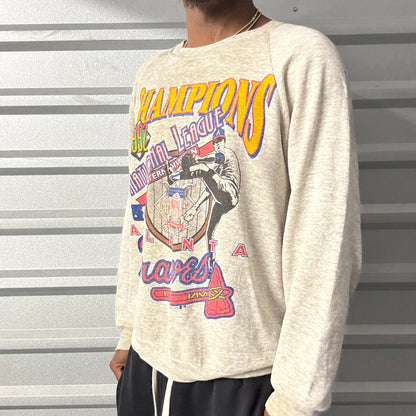 Vintage 92’ Atlanta Braves Crewneck