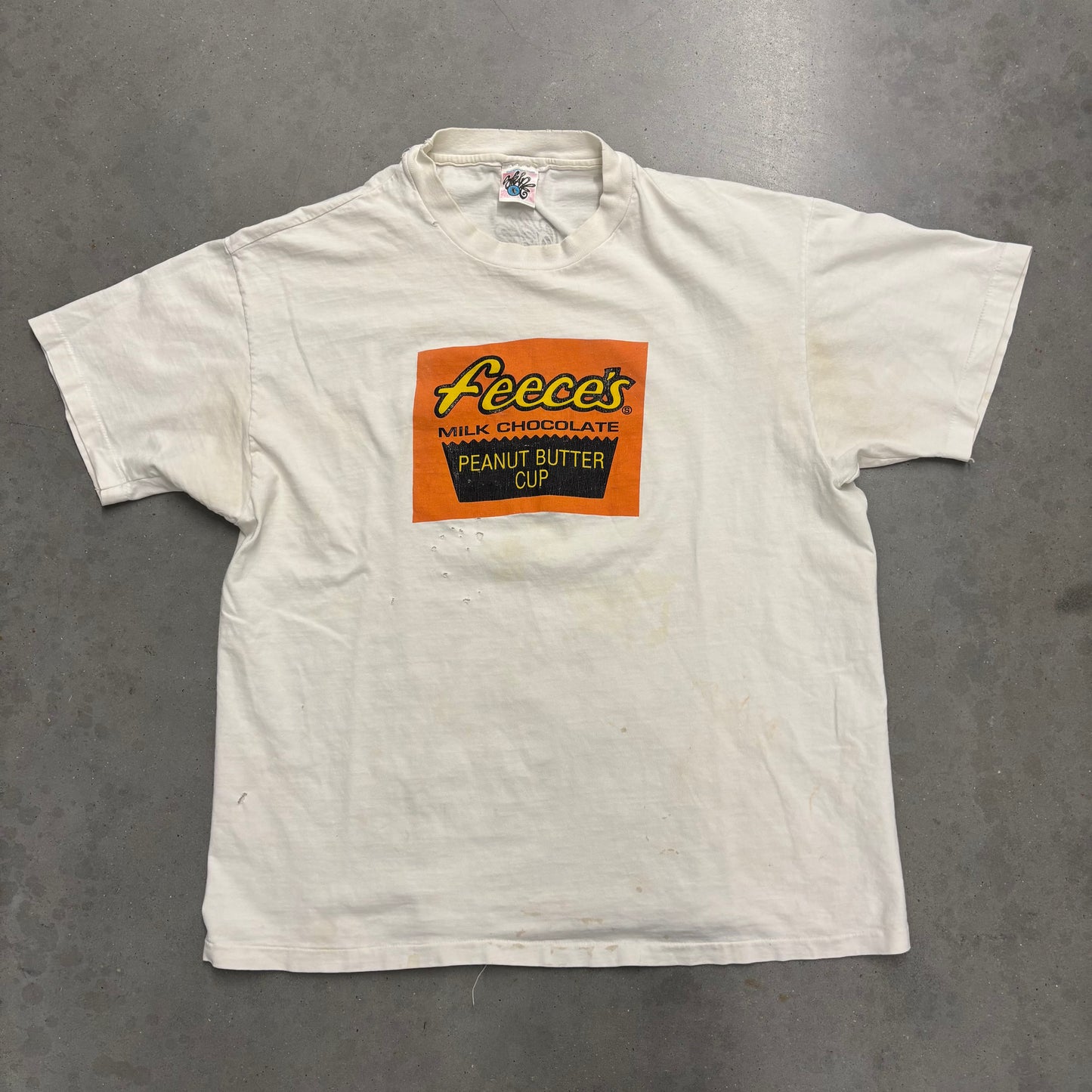 Vintage 90s Feeces Cup Parody Tee