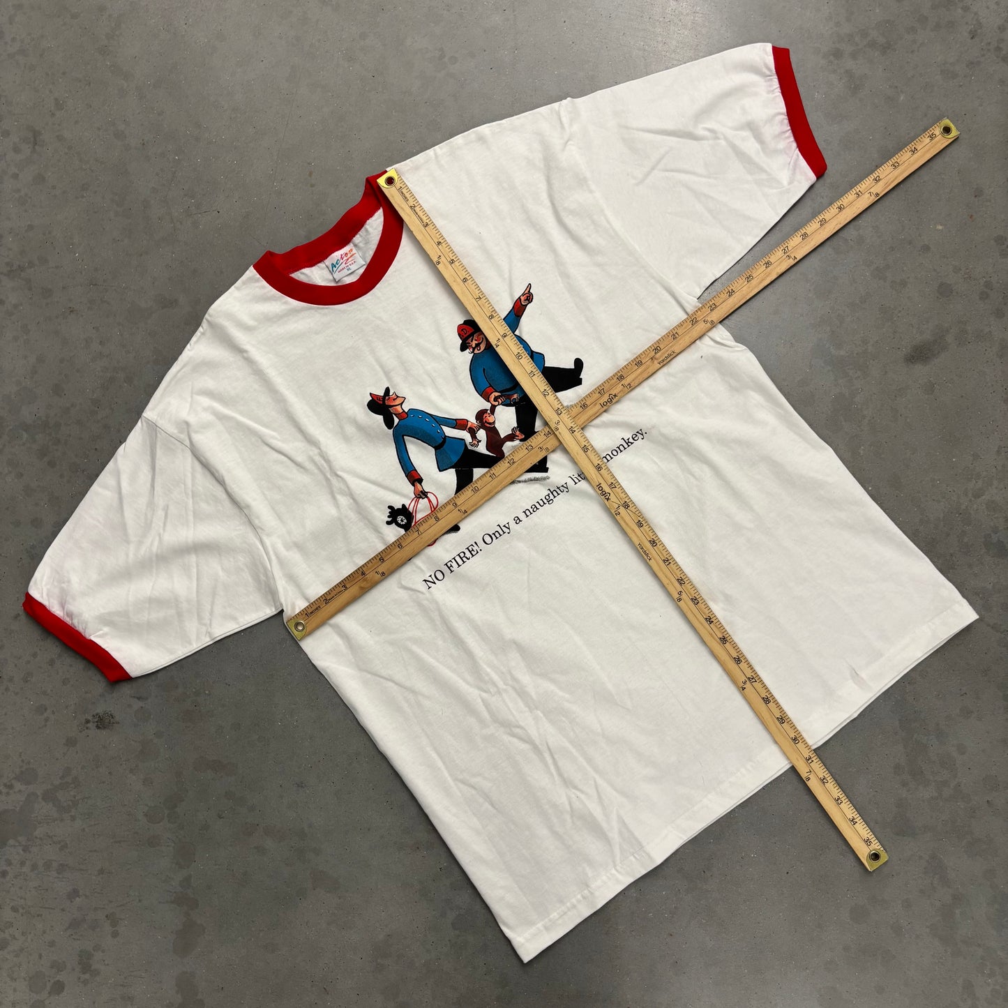 Vintage 95’ Curious George Ringer Tee