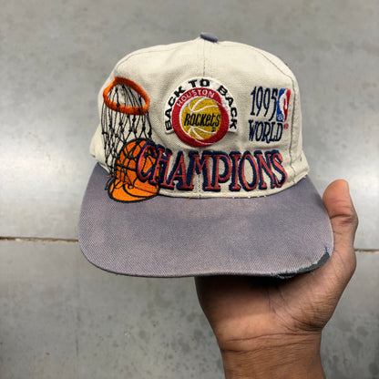 Vintage 95’ Houston Rockets B2B Champions Hat