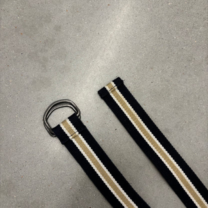 Y2K Navy n Tan Loop Belt
