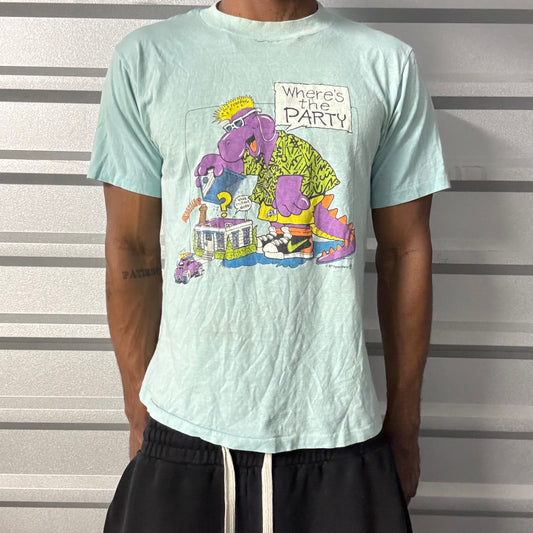 Vintage 80s Barney Funny Tee