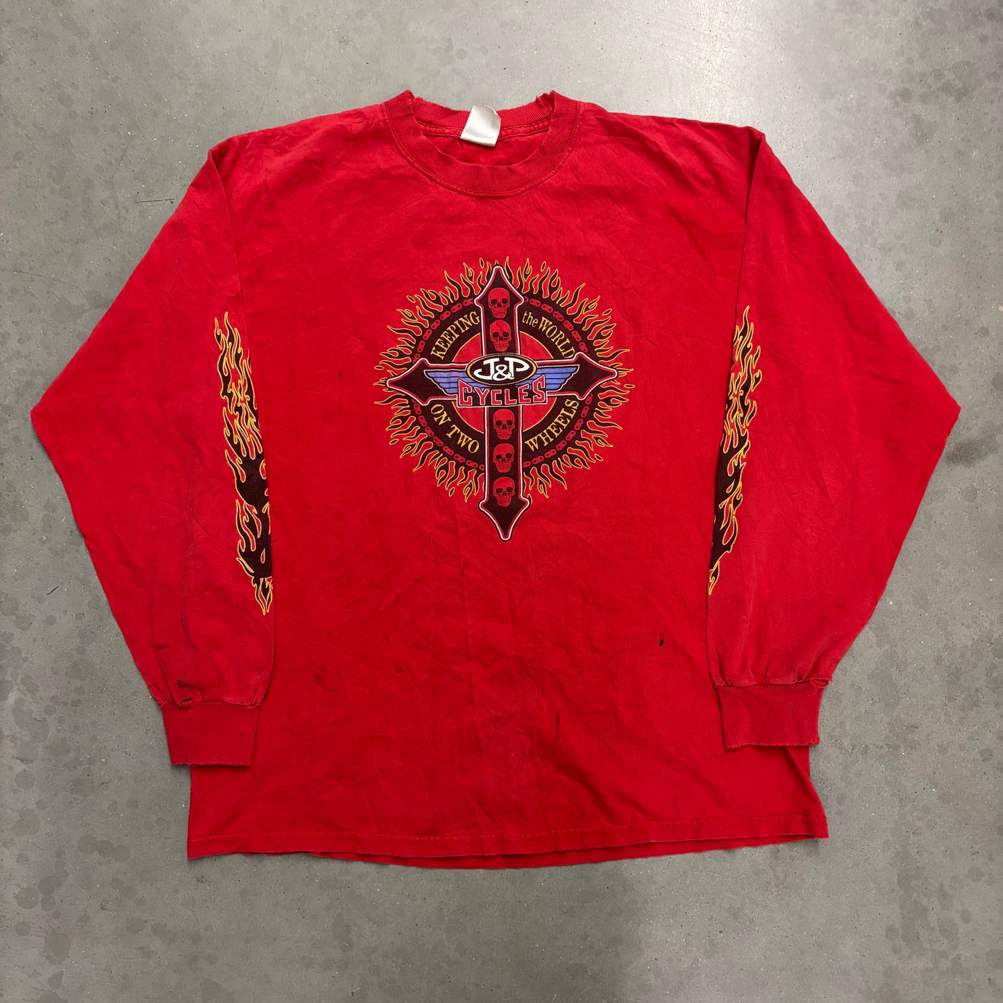 Vintage J&P Cycles Flame Longsleeve