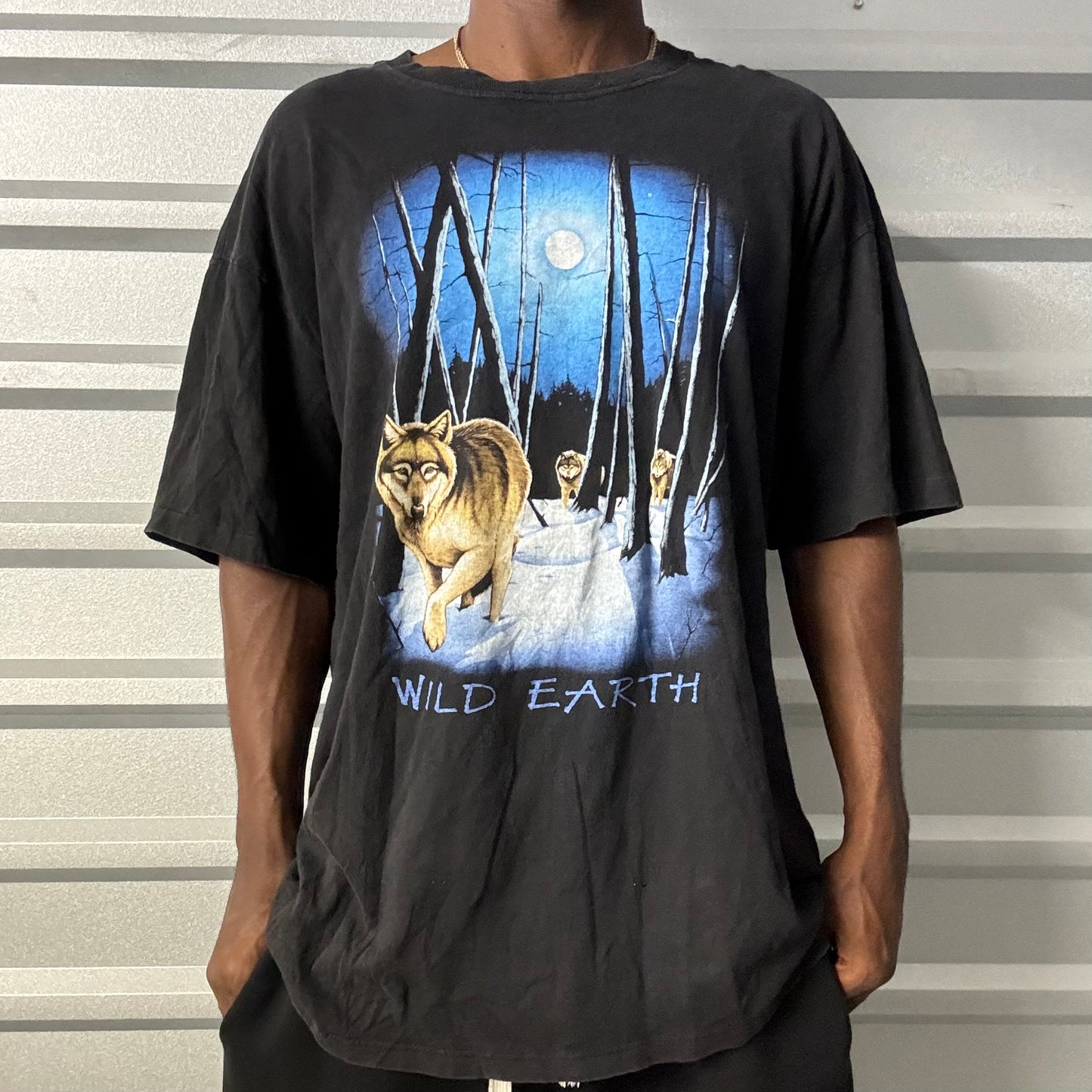 Y2K Wild Earth Wolf Tee