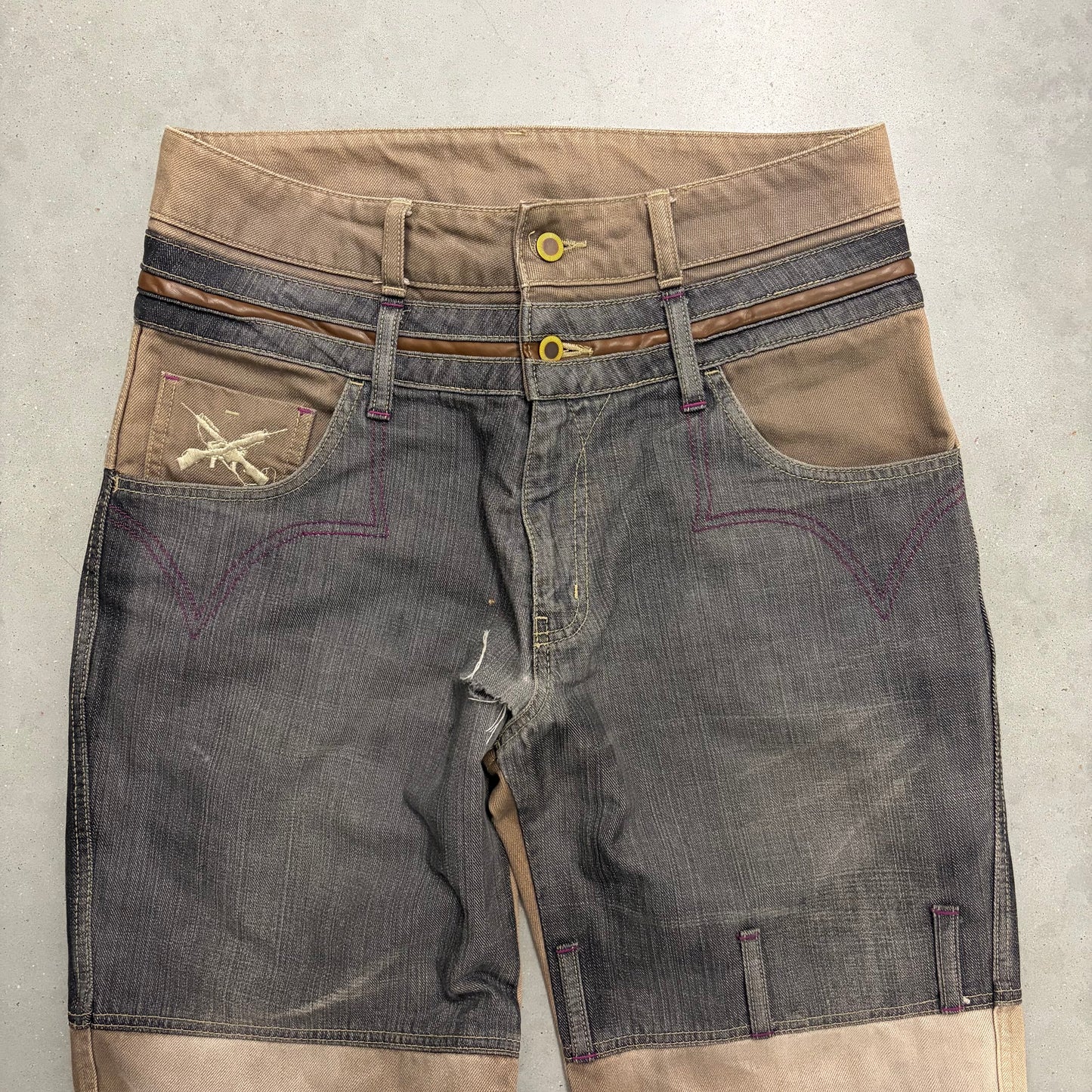 Y2K Two Tone Japanese Denim