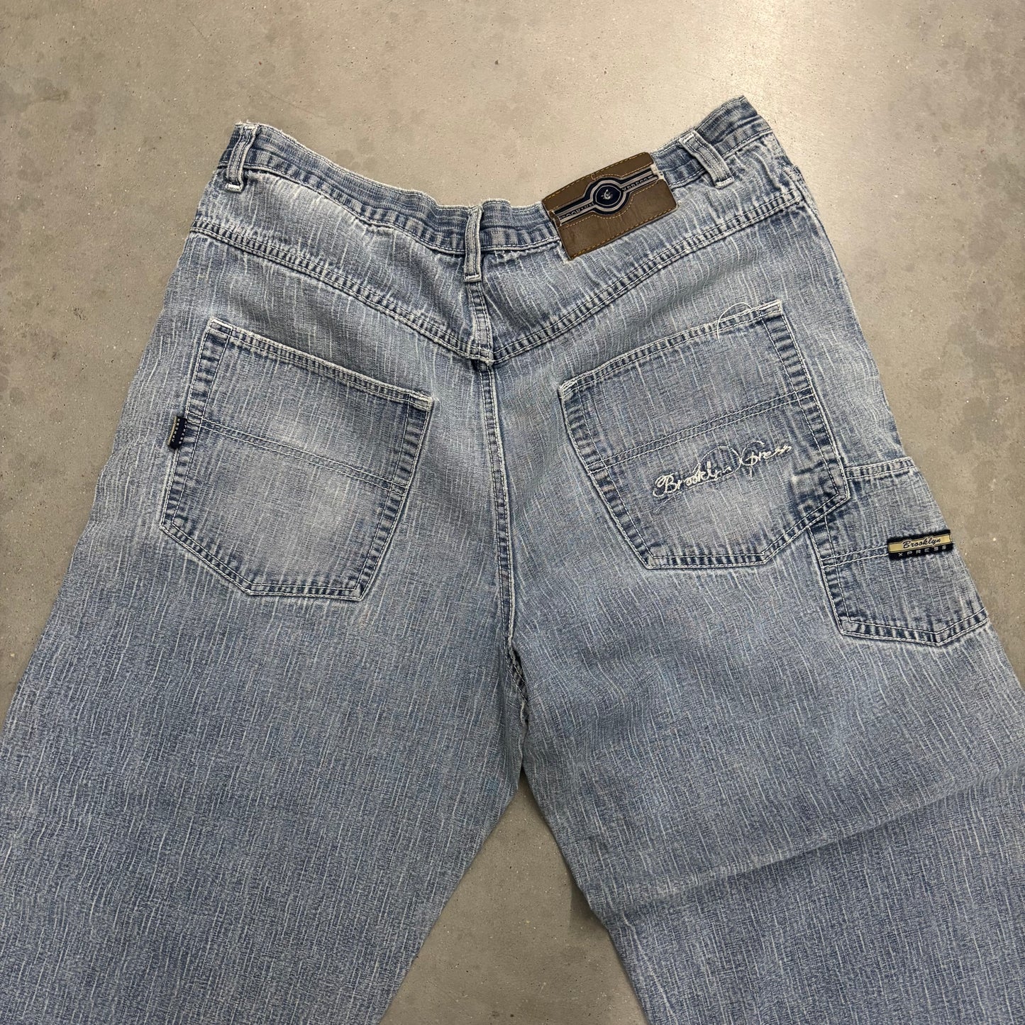 Y2K Faded Brooklyn Express Denim