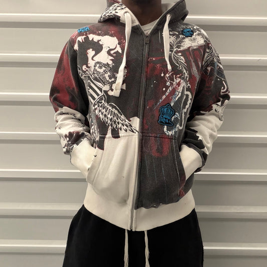 Y2K AOP Fox Zip Up