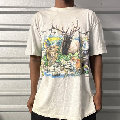 Vintage 90s Nature AOP Tee