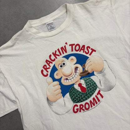 Vintage 89’ Wallace and Gormit “Crackin Toast” Tee