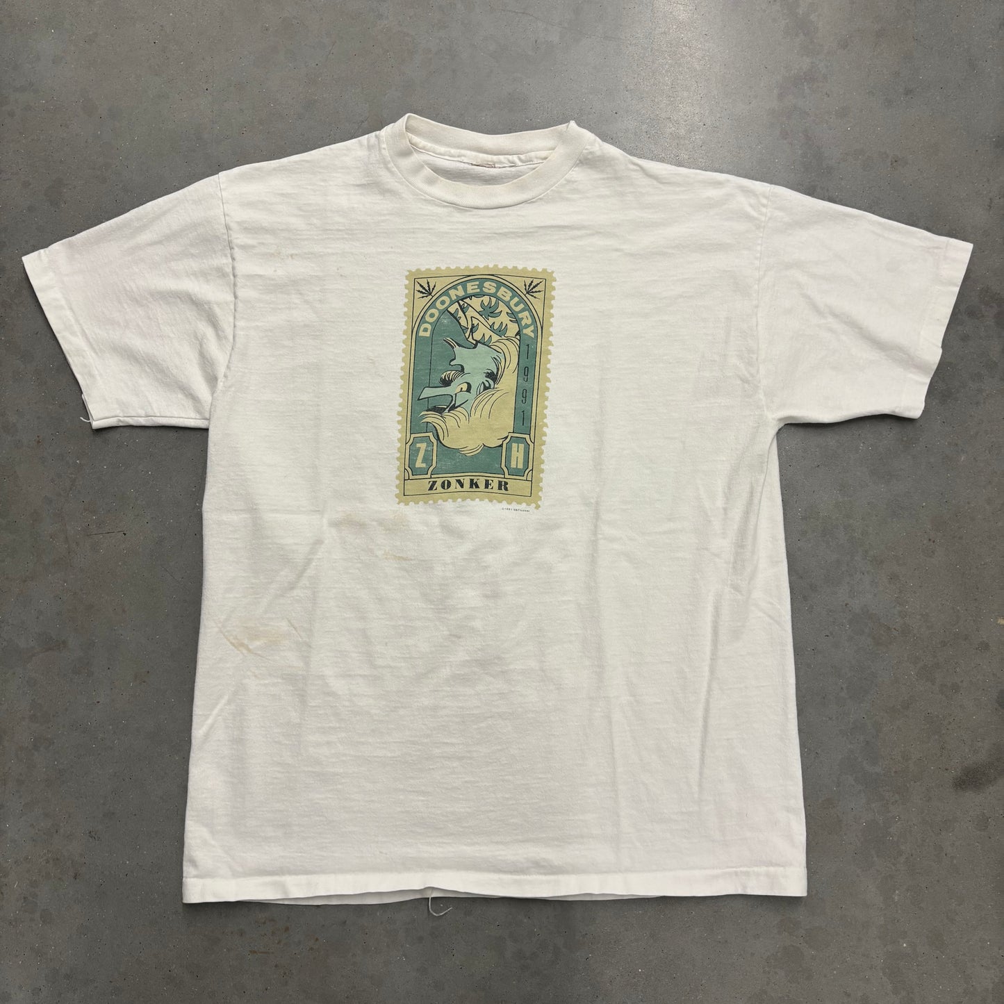 Vintage 90s Doonesbury Zonker Tee