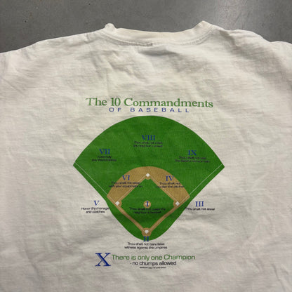 Vintage 90s 10 Commandments Baseball Tee
