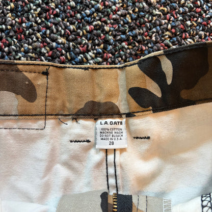 Y2K La Gate Camo Cargo Pants