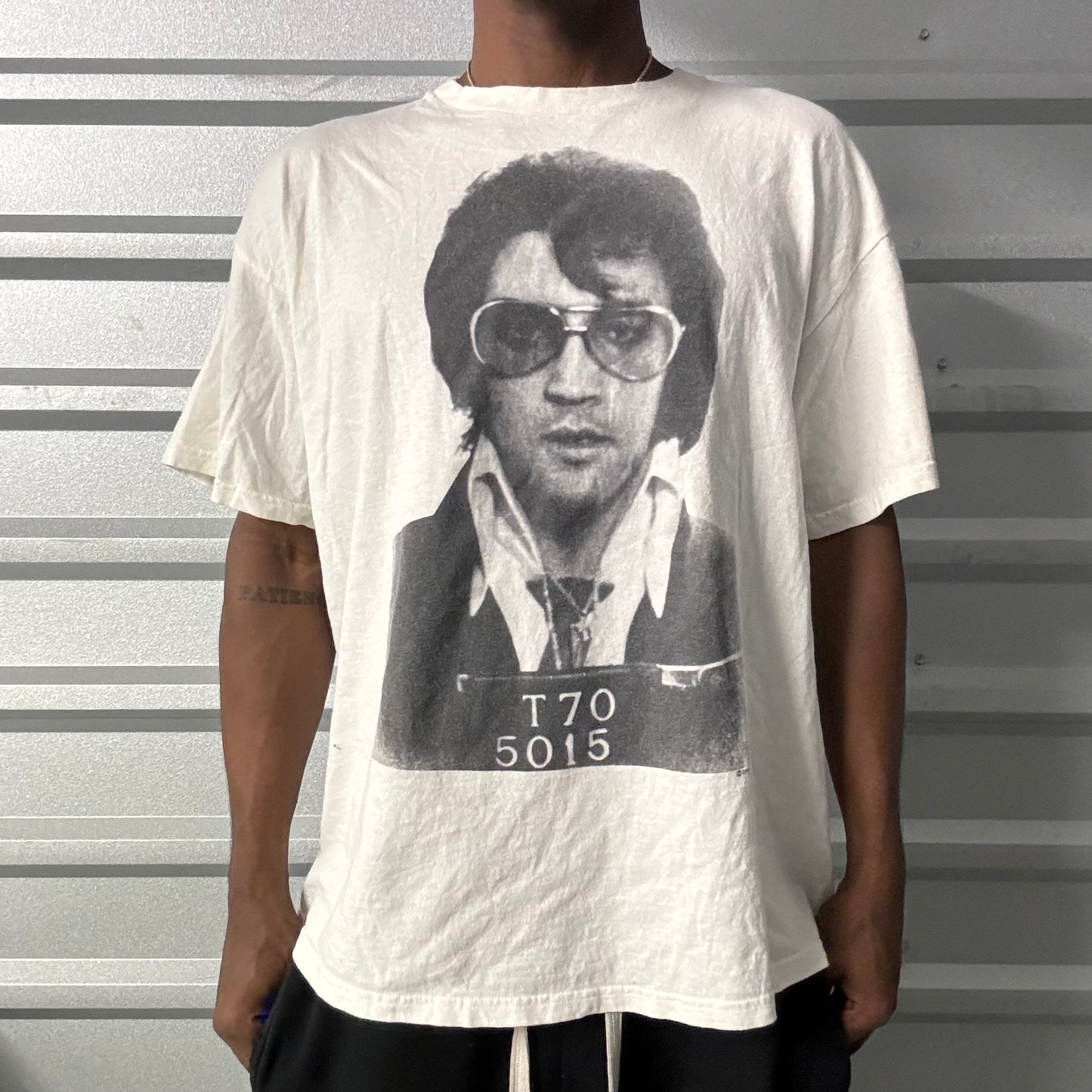 Y2K Elvis Mugshot Tee