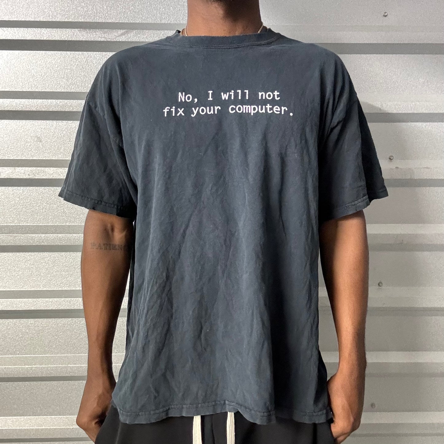 Y2K “No I Wont Fix Your Computer” Tee