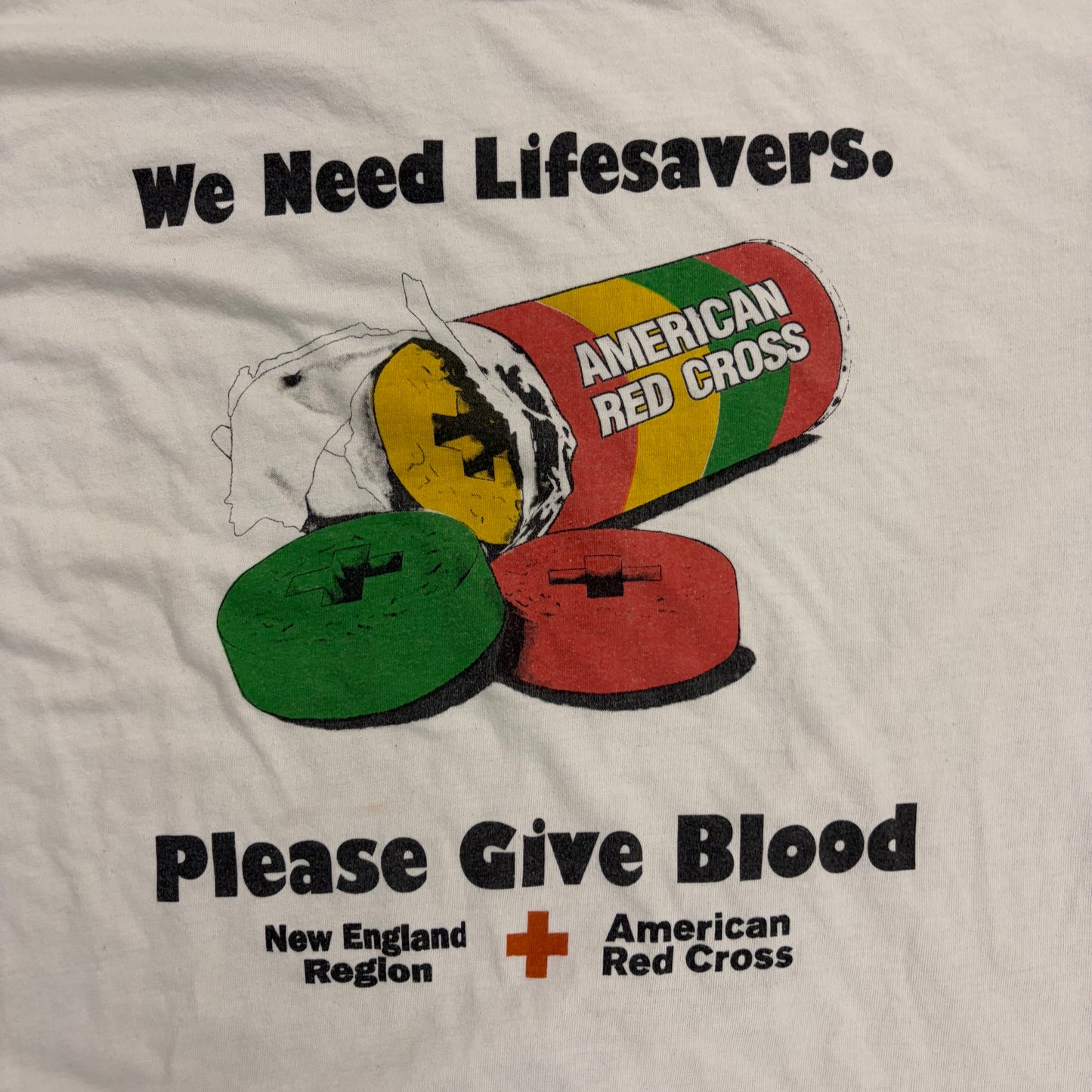 Vintage 90s Red Cross “Lifesavers” Promo Tee