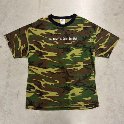 Y2K 01’ “Ha! Now You Cant See Me”Ringer Tee