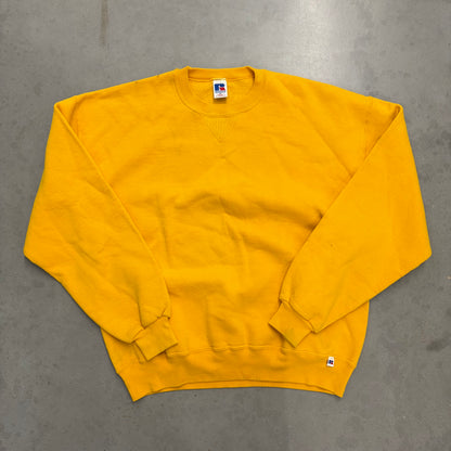 Y2K Yellow Russell Crewneck