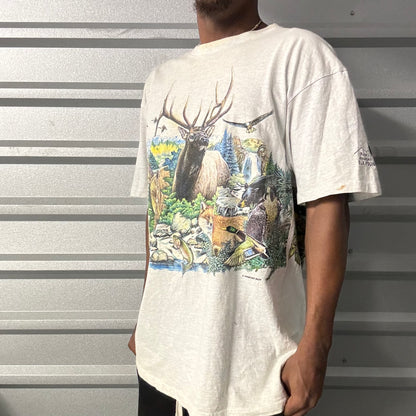 Vintage 90s Nature AOP Tee