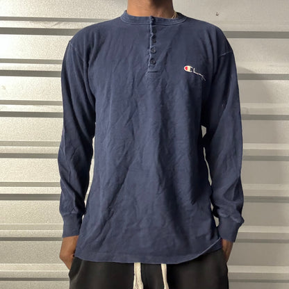 Vintage 80s Champion Henley Tee