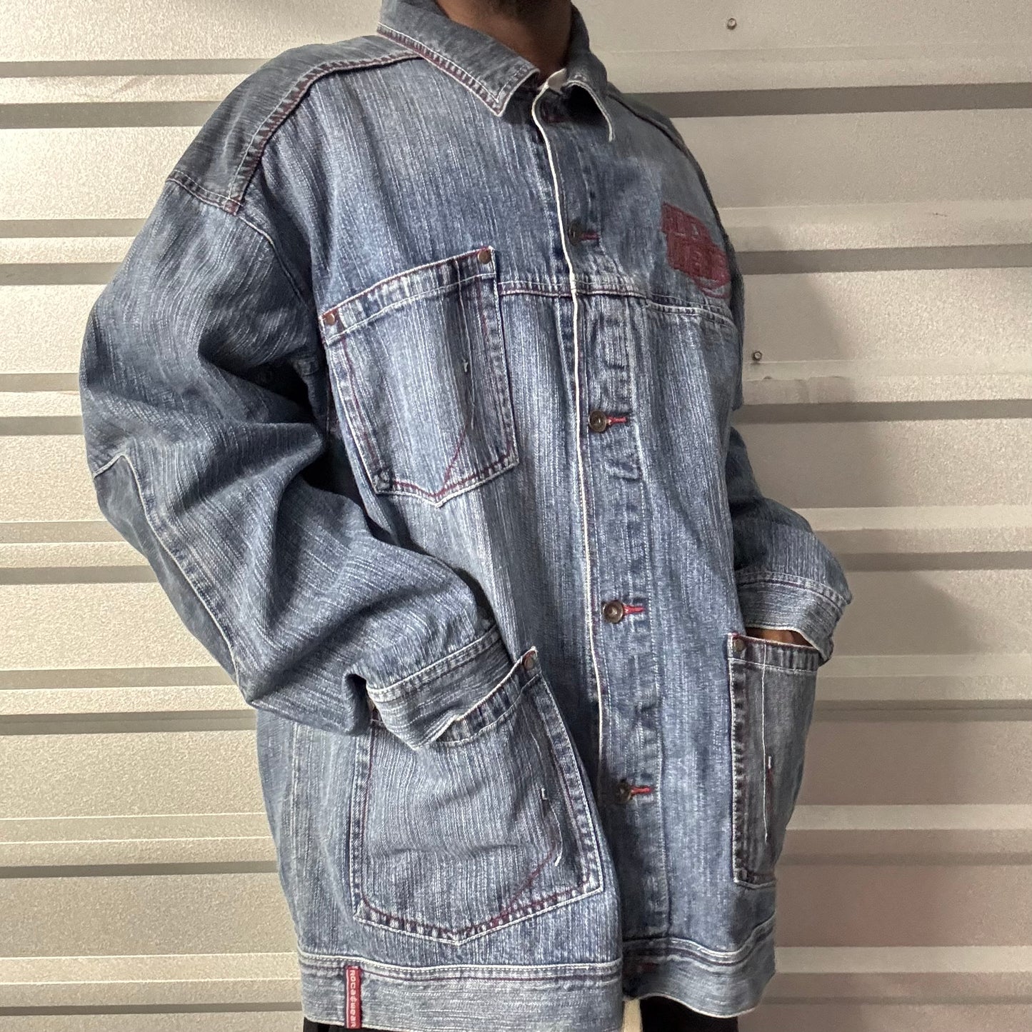 Y2K Rocawear Two Tone Denim Chore Jacket