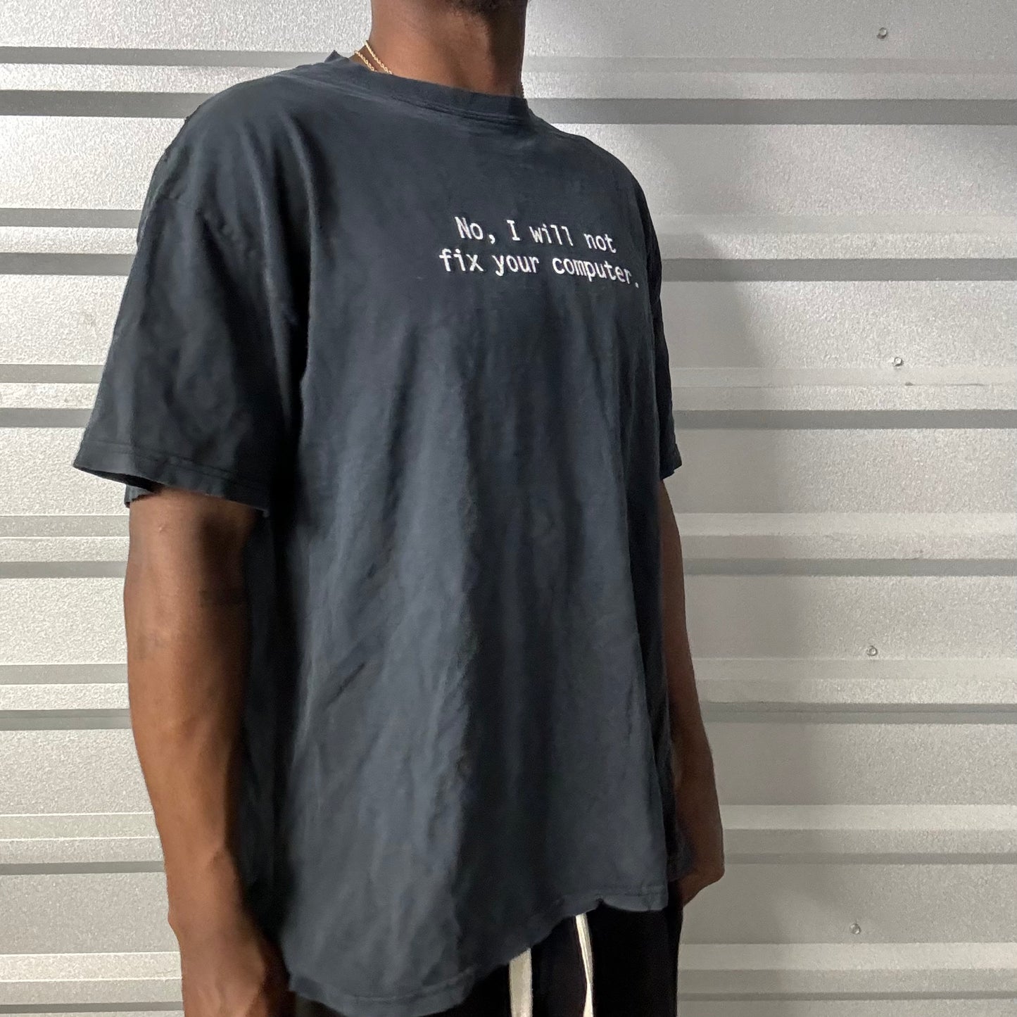 Y2K “No I Wont Fix Your Computer” Tee