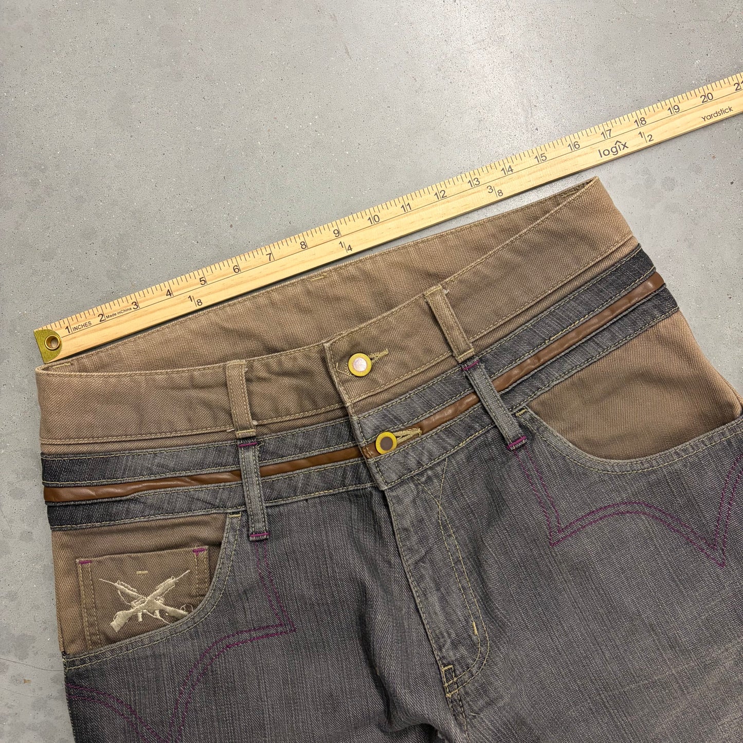 Y2K Two Tone Japanese Denim