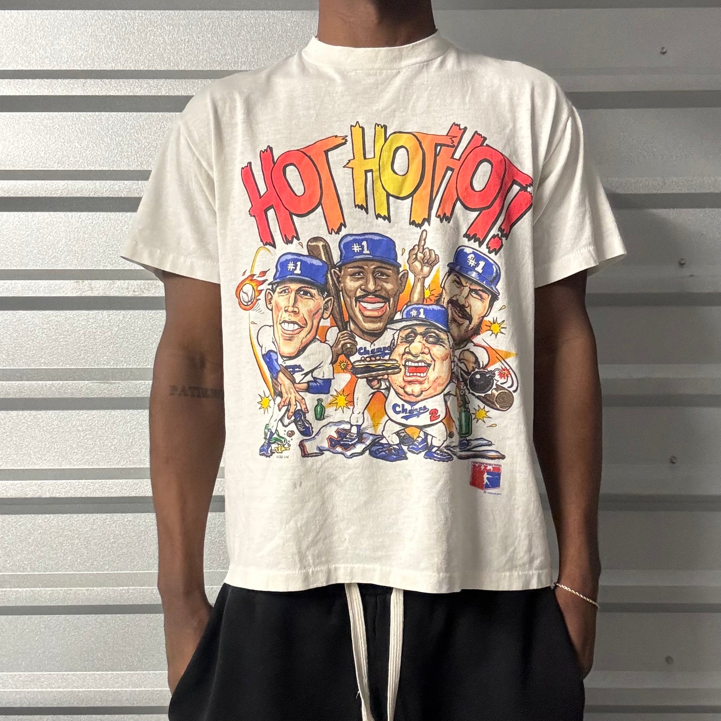 Vintage 88’ MLB La Dodgers Caricature Tee