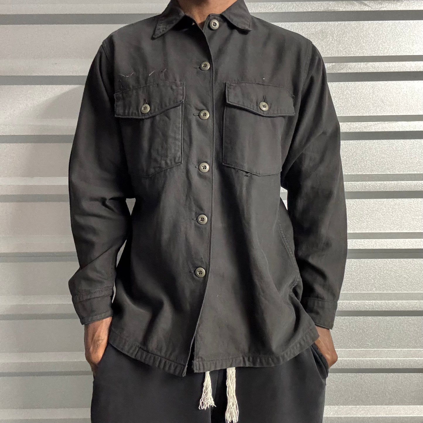 Vintage 80s Black Chore Jacket