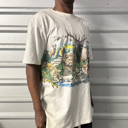 Vintage 90s Nature AOP Tee