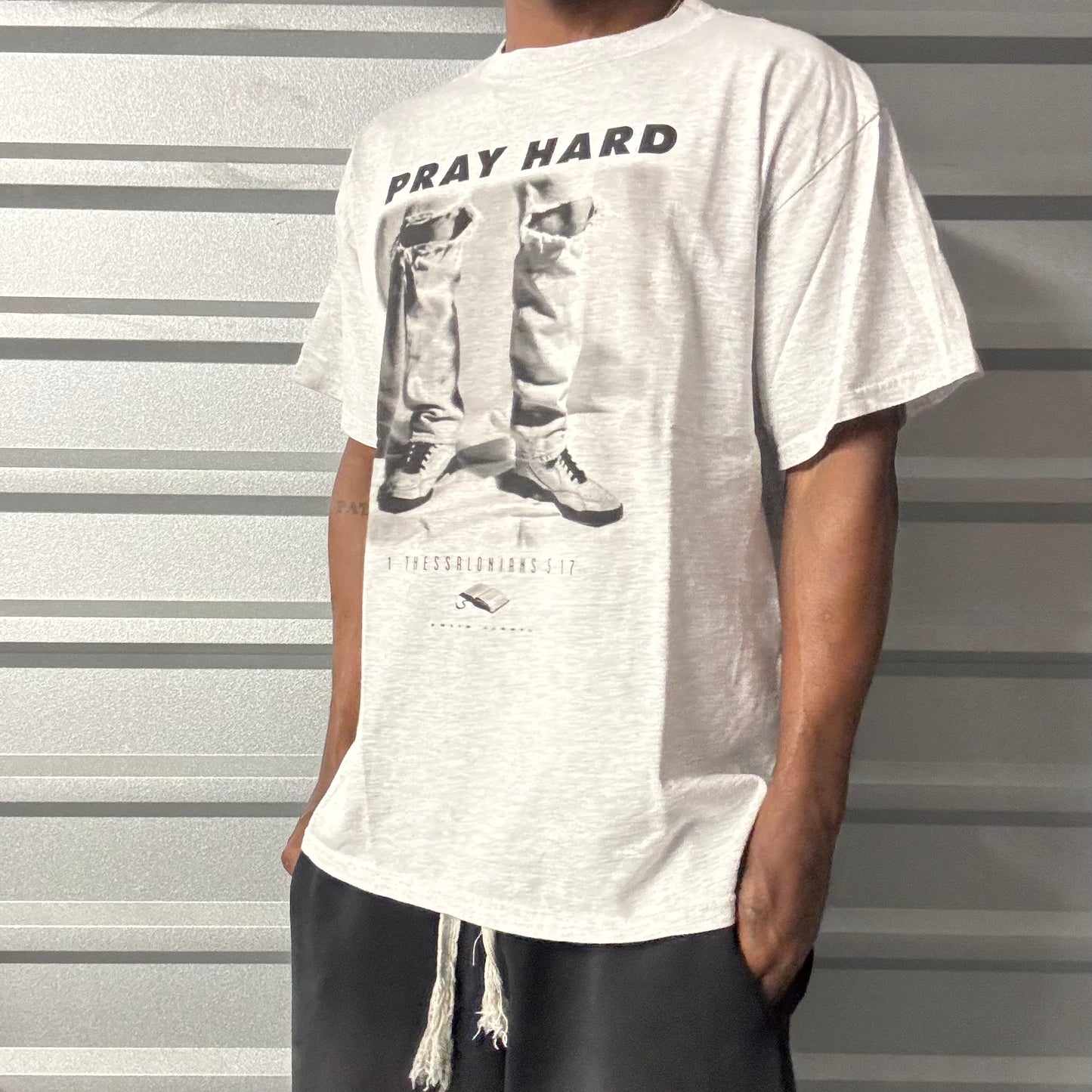Vintage “Pray Hard” Jesus Tee