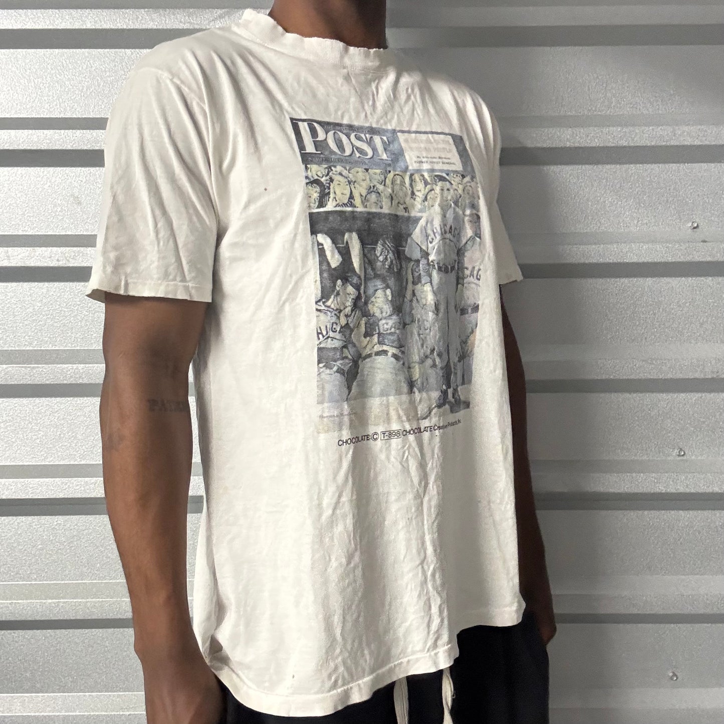 Vintage 90s Norman Rockwell Post Baseball Tee