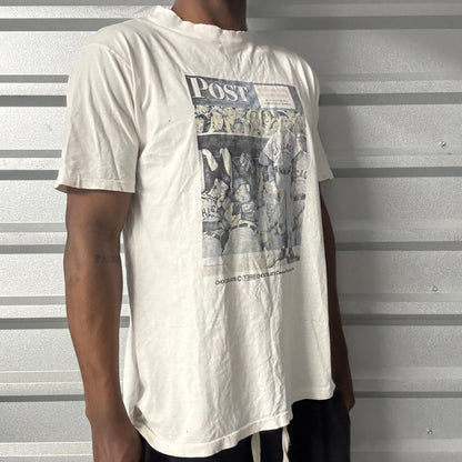 Vintage 90s Norman Rockwell Post Baseball Tee