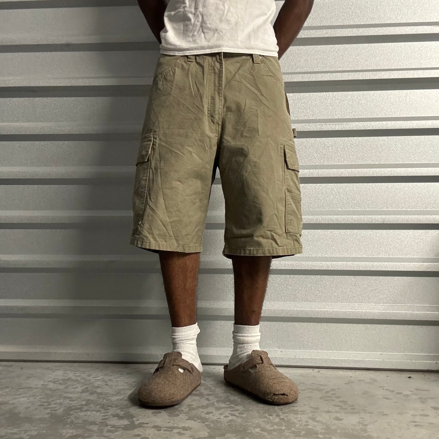 Vintage Tan Wrangler Cargo Shorts