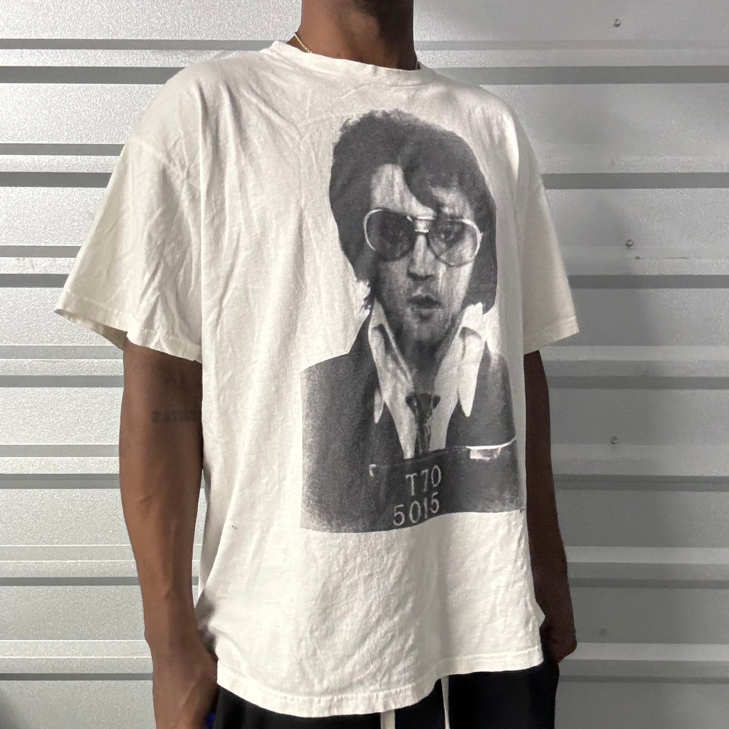 Y2K Elvis Mugshot Tee