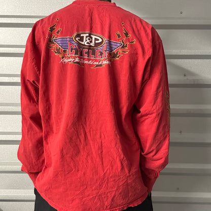 Vintage J&P Cycles Flame Longsleeve