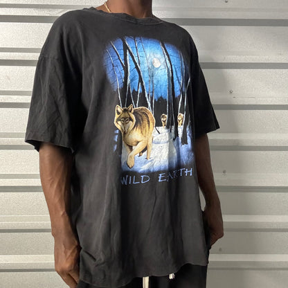 Y2K Wild Earth Wolf Tee