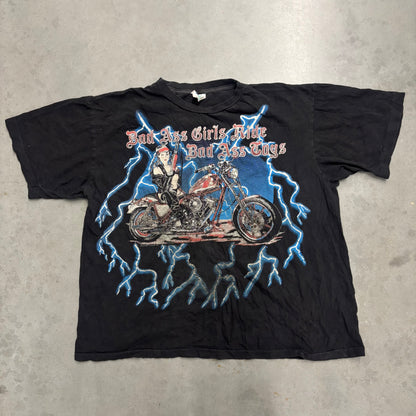 Vintage American Thunder “Bad Ass Girls Need Bad Ass Toys” Tee