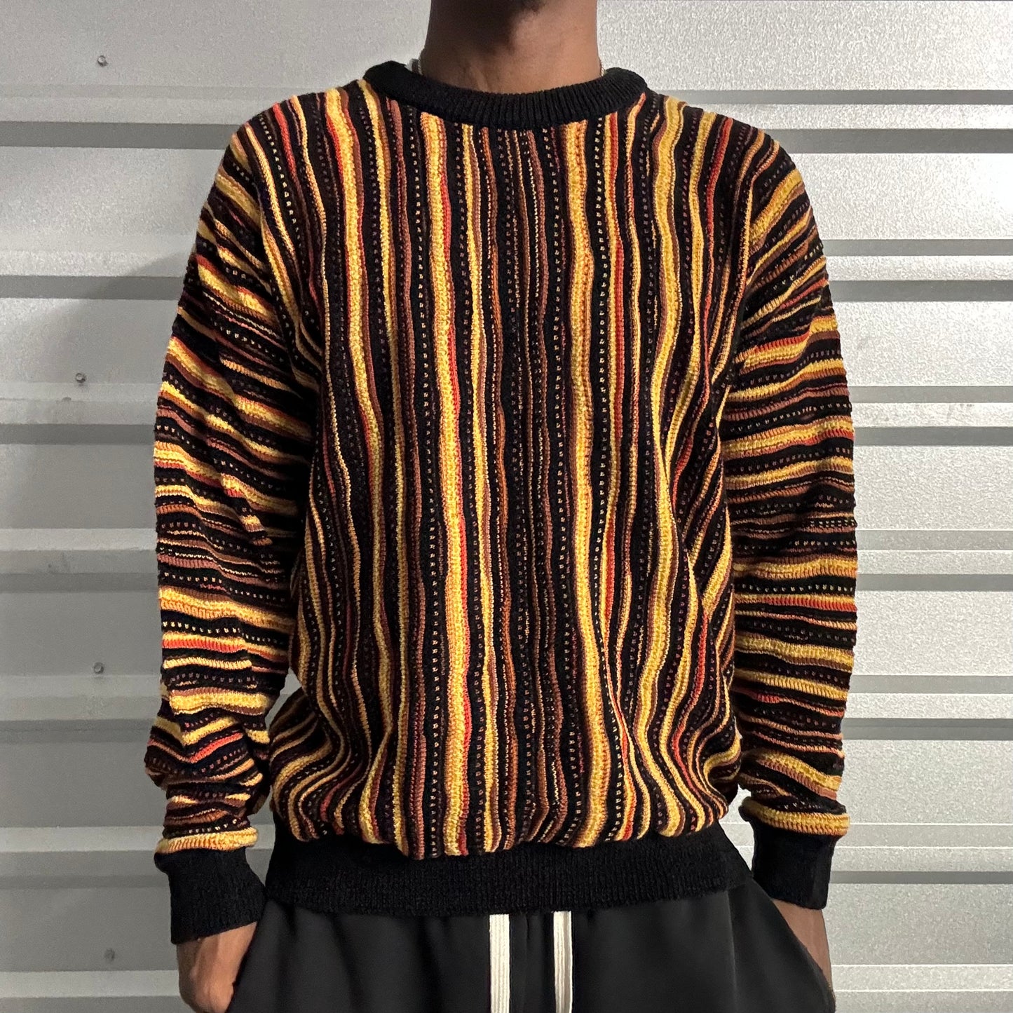 Vintage 3D Knit Sweater