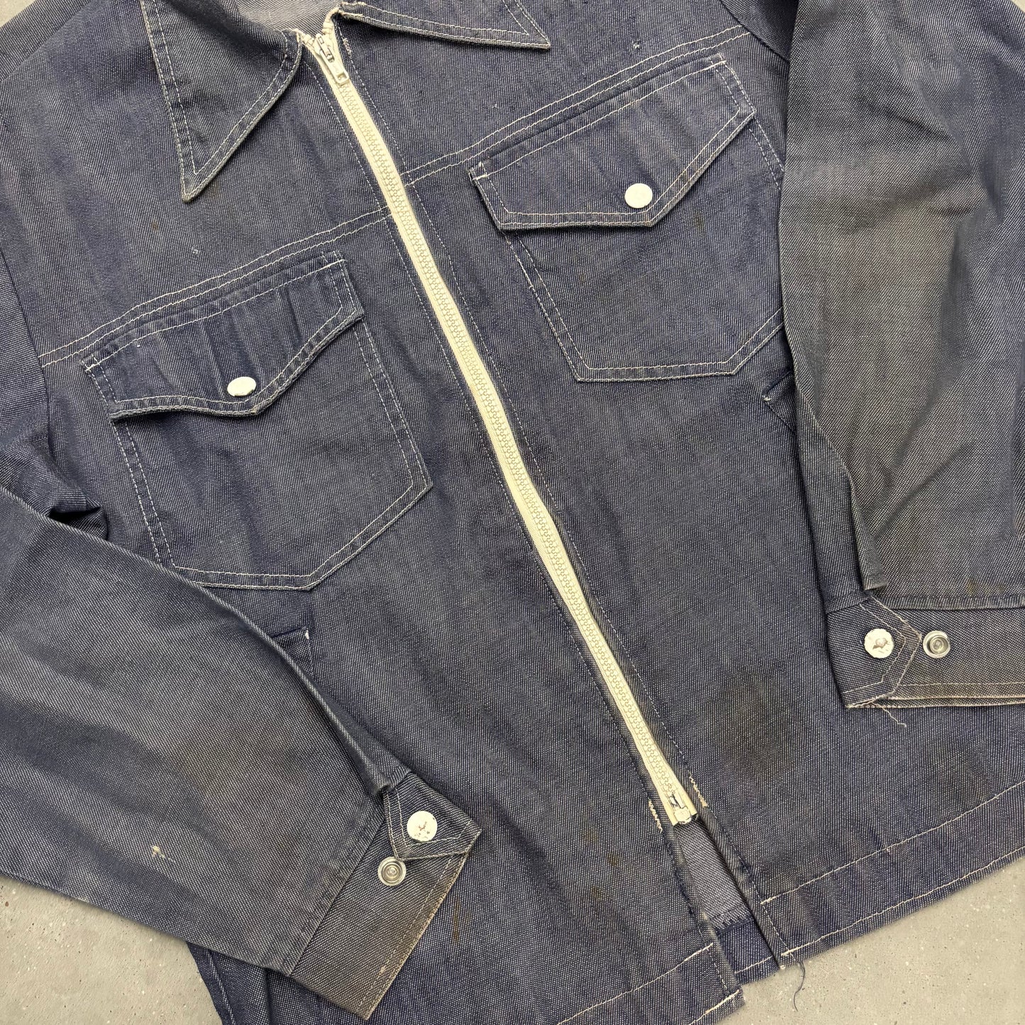 Vintage 70s Goodyear Denim Work Jacket