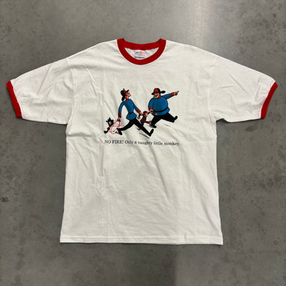 Vintage 95’ Curious George Ringer Tee