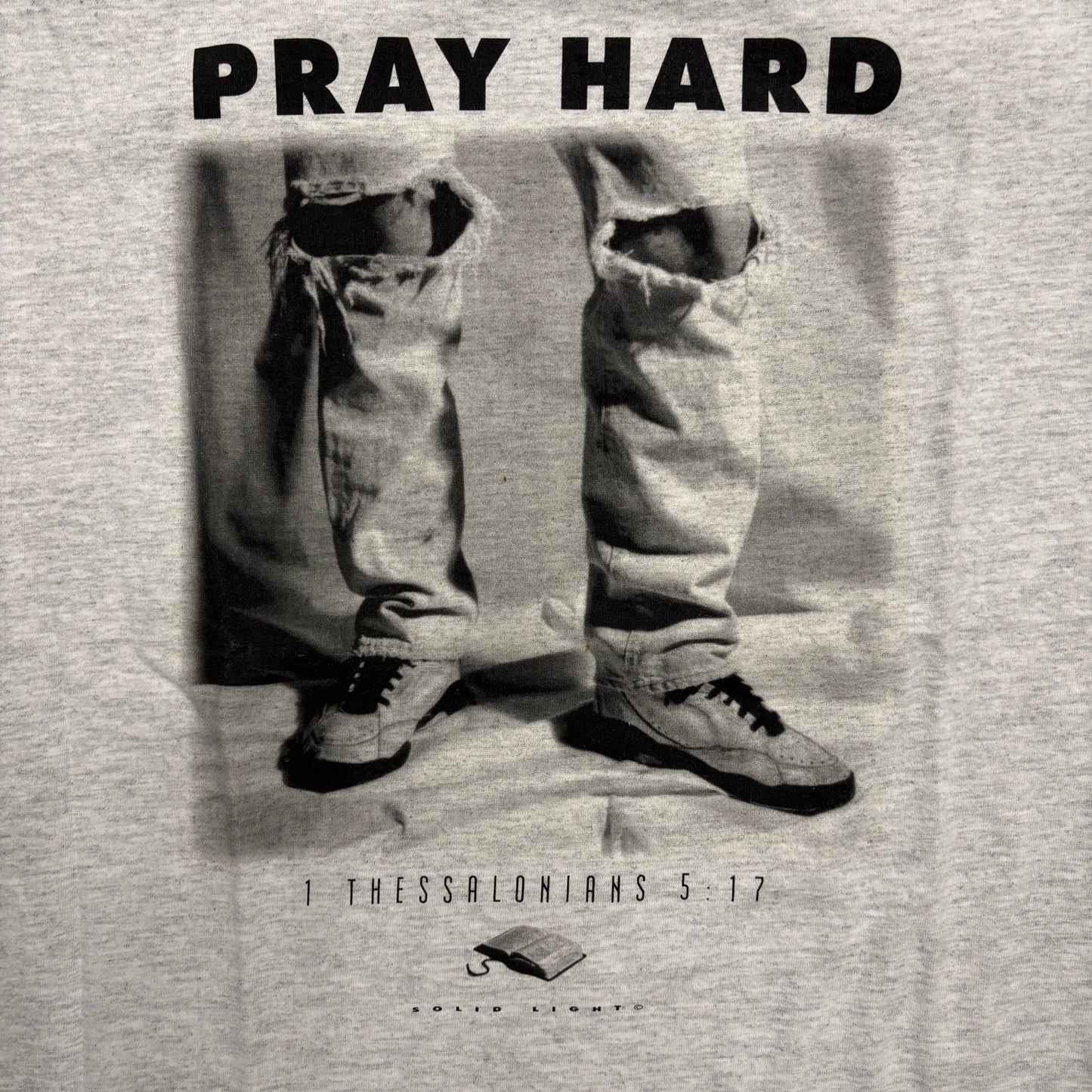 Vintage “Pray Hard” Jesus Tee
