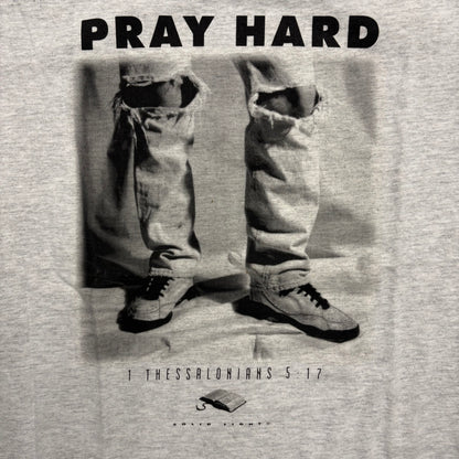Vintage “Pray Hard” Jesus Tee